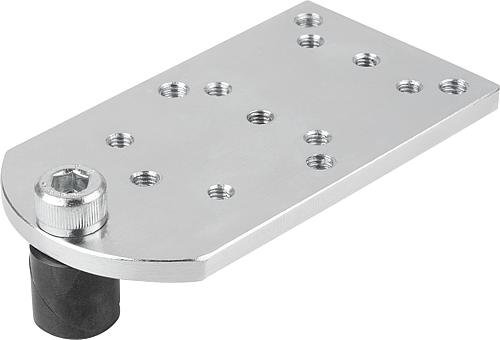 Kipp SPANNBOLZEN MIT ADAPTERPLATTE D=20, L=96, B=52 FORM:C, EDELSTAHL BLANK, KOMP:... Produktbild img1 L