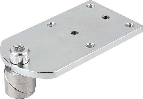 Kipp SPANNBOLZEN MIT ADAPTERPLATTE D=20, L=96, B=52 FORM:B, EDELSTAHL BLANK, KOMP:... Produktbild img1 L