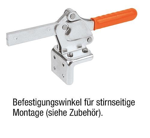 Kipp Schnellspanner horizontal mit waagrechtem Fuß u... Produktbild img3 L