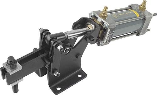 Kipp PNEUMATIKSPANNER HORIZONTAL STAHL, SCHWERE AUSFÜHRUNG Produktbild img1 L