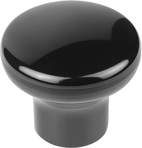 PILZKNOPF POLIERT D=M06 D1=21 DUROPLAST, SCHWARZ, KOMP:AUTOM.STAHL, BLAU PASS... Produktbild img1 L