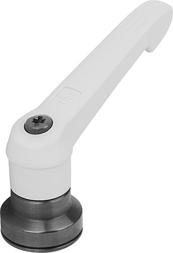 KLEMMHEBEL MIT SPANNKRAFTVERSTÄRKER GR.2, M08, KUNSTSTOFF GRAU RAL7035, KOMP:... Produktbild img1 L