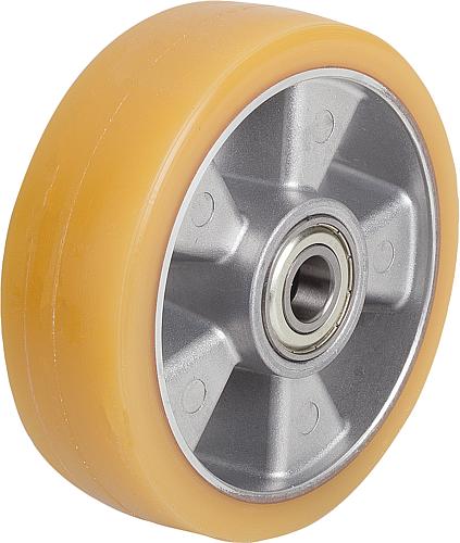 ALUMINIUMRAD OHNE FESTSTELLSYSTEM POLYURETHAN, OHNE GEHÄUSE Produktbild img1 L