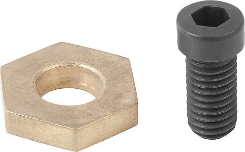 SPANN-EXZENTERSCHRAUBE SECHSKANT D=M12X25 MESSING, KOMP:VERGÜTUNGSSTAHL Produktbild img1 L