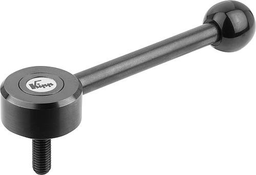 SPANNHEBEL FLACH GR.3 M12X25, A=148, FORM:0° STAHL, KOMP:KUNSTSTOFF Produktbild img1 L