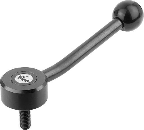 SPANNHEBEL FLACH GR.1 M08X25, A=100, FORM:15° STAHL, KOMP:KUNSTSTOFF Produktbild img1 L