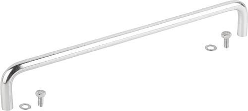 BÜGELGRIFF A=250, L=260, H=40, EDELSTAHL 1.4404 HALBGLÄNZEND GLEITGESCHL., D=... Produktbild img1 L