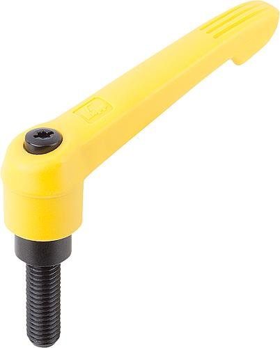 Klemmhebel  mit Außengewinde und Kunststoffgriff Produktbild img1 L