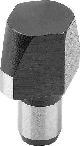 AUFNAHMEBOLZEN KURZE AUSFÜHRUNG DIN6321, FORM:C ABGEFLACHT, D1=8, H=10, D2=6,... Produktbild img1 L