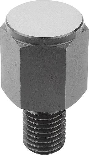 POSITIONSFUß H=10, FORM:B VERGÜTUNGSSTAHL, SW=10 Produktbild img1 L