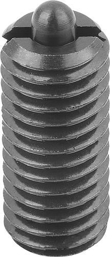 FEDERNDES DRUCKSTÜCK STANDARD FEDERKRAFT D=M20 L=40, STAHL, KOMP:BOLZEN AUS S... Produktbild img1 L