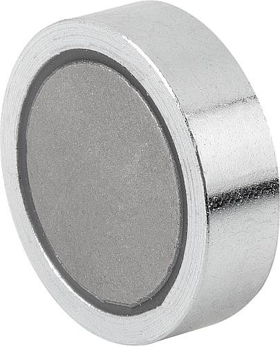 Kipp MAGNET FLACHGREIFER, D=6 ±0,15, FORM:A, SMCO, RUND, KOMP:STAHL Produktbild img1 L