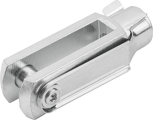 Kipp Gabelköpfe mit Federklappbolzen  DIN 71752 Produktbild img1 L