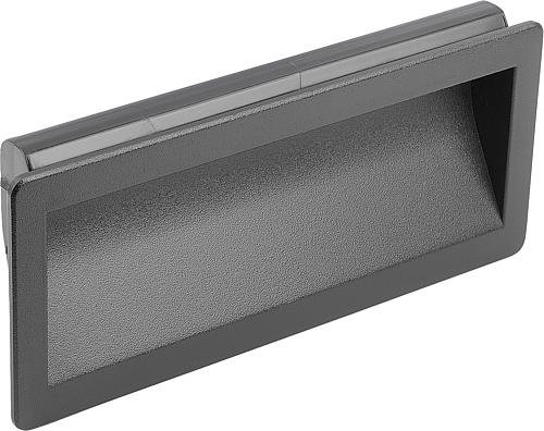 Kipp SCHALENGRIFF, STECKBAR, L1=187, H=79, THERMOPLAST SCHWARZ Produktbild img1 L