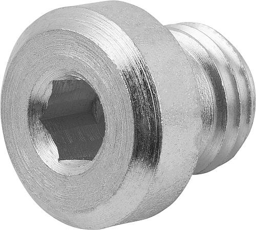 VERSCHLUSSSCHRAUBE OHNE ENTLÜFTUNG, D=40, G1, SW=12, AUTOM.STAHL BLANK Produktbild img1 L