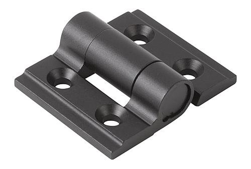 Kipp SCHARNIER MIT RASTFUNKTION 35X30, ALUMINIUM SCHWARZ ELOXIERT, A1=21, B1=15 Produktbild img1 L