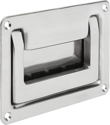 Kipp SCHALENGRIFF KLAPPBAR, ANSCHRAUBBAR, L1=132, H=93, EDELSTAHL 1.4301 ELEKTROLY... Produktbild img1 L