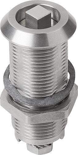 DREHRIEGEL VERLÄNGERTES GEHÄUSE, MIT VIERKANT 7MM, H=50, D=28, EDELSTAHL Produktbild img1 L