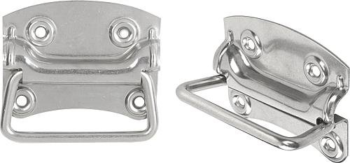 Kipp KLAPPGRIFF DIN3136, ANSCHRAUBBAR, L1=100, H=77 EDELSTAHL 1.4301 BLANK Produktbild img1 L