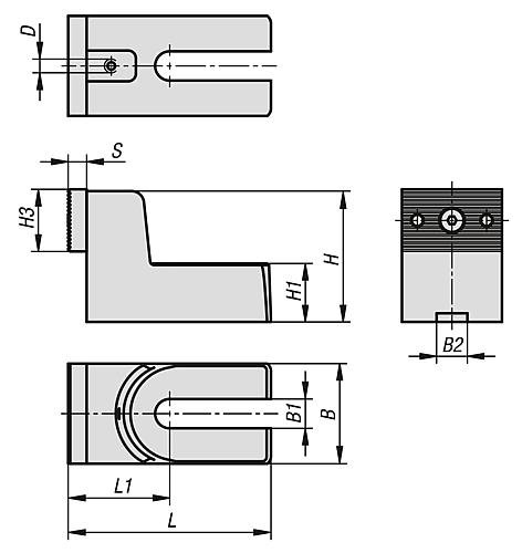 Kipp Anschläge  für Stabilspannbacken Produktbild img2 L