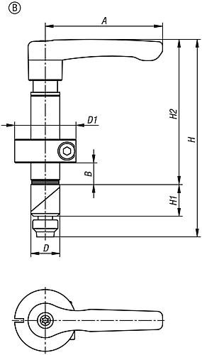 Kipp Spannbolzen Stahl Produktbild img2 L