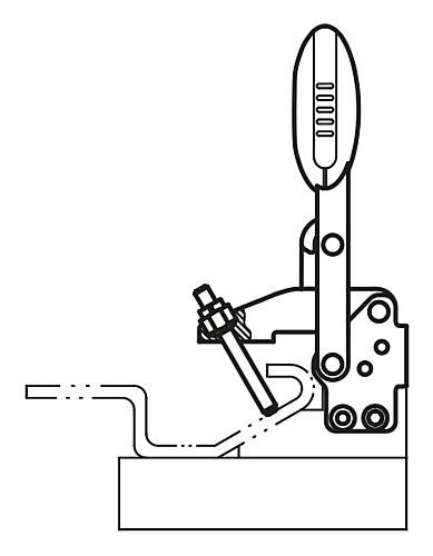 Kipp Schnellspanner antistatisch vertikal  mit senkr... Produktbild img3 L