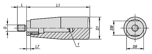 Kipp Griffe drehbar Produktbild img2 L