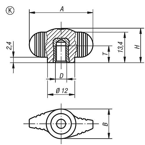 Flügelgriffe "Miniwing" Produktbild img2 L