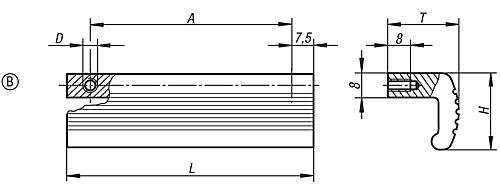 Kipp Profilgriffe, Form B Produktbild img2 L
