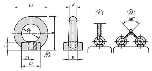 Kipp Ringmuttern DIN 582 Produktbild img2 L