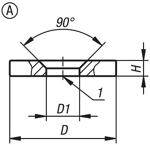Kipp Rohmagnete (Scheibenmagnete) mit Senkbohrung au... Produktbild img2 L