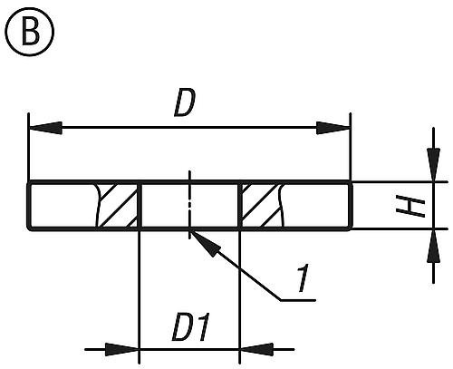 Kipp ROHMAGNET RINGMAGNET, FORM:B, NDFEB VERNICKELT, D1=10,5 ±0,1, D=32±0,1 Produktbild img2 L