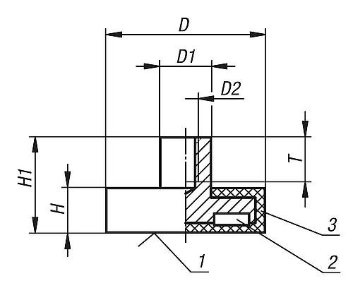 Magnete mit Gewindebuchse (Flachgreifer)  aus N... Produktbild img2 L