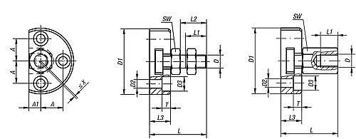 SCHNELLSTECKKUPPLUNG MIT RADIALVERSATZAUSGLEICH D=M16X1,5 STAHL, MIT ANSCHRAU... Produktbild img2 L