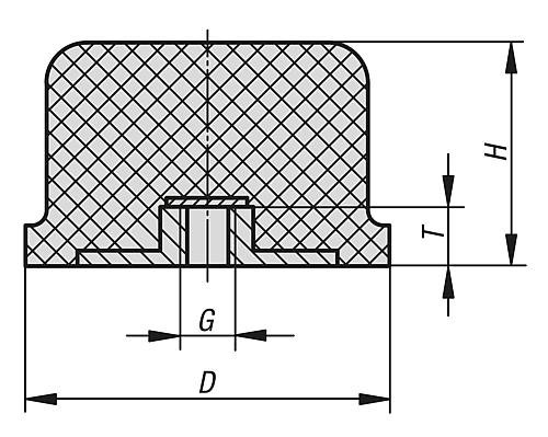 Kipp Gummipuffer ballig Produktbild img2 L