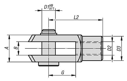 Kipp Gabelgelenke Edelstahl  DIN 71752 Produktbild img2 L