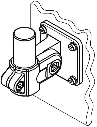 MONITORHALTERUNG WANDKONSOLE, THERMOPLAST, KOMP:ALUMINIUM Produktbild img3 L
