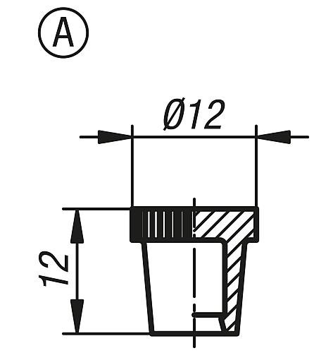 Kipp SCHUTZKAPPE, FORM:A, GELB Produktbild img2 L