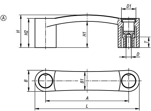 Bügelgriffe, Form A Produktbild img2 L