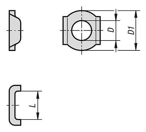 KLEMMSCHEIBE FÜR ANDRUCKSPINDEL STAHL, D=FÜR M08 Produktbild img2 L