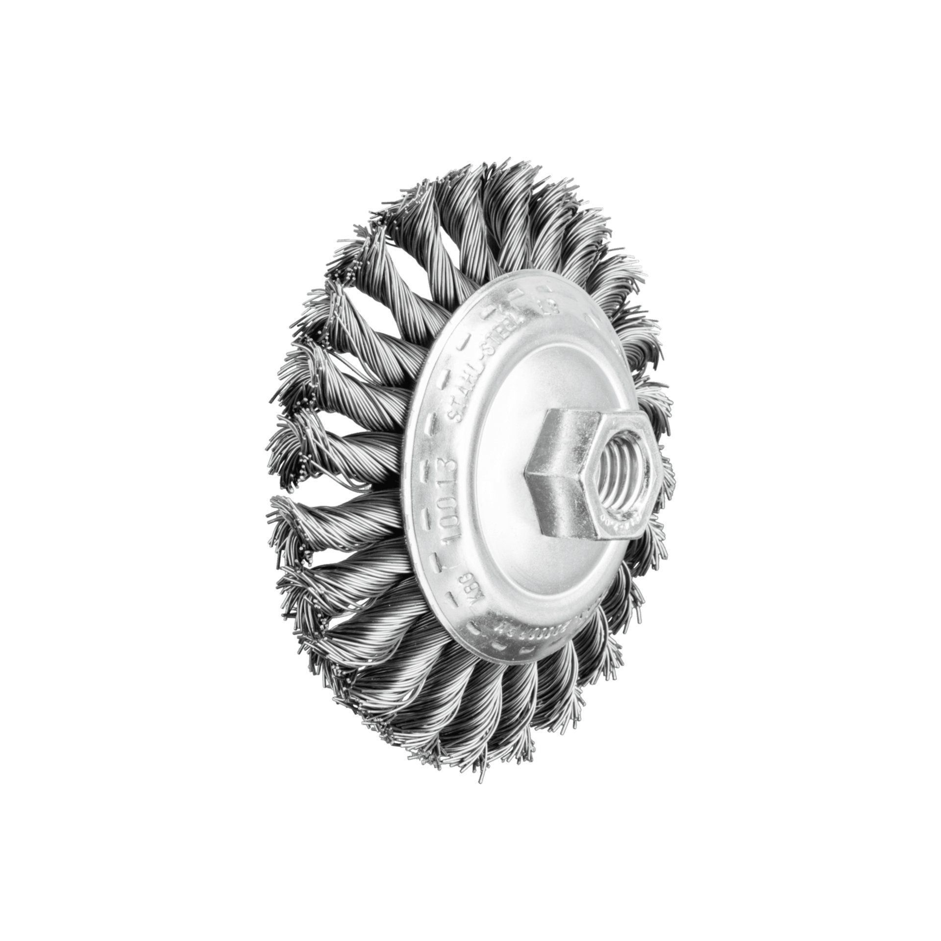 PFERD TOOLS Kegelbürste gezopft KBG Ø 100x13 mm M14 Stahl-Draht-Ø 0,50mm Winkelschleifer (1) Produktbild img1 L