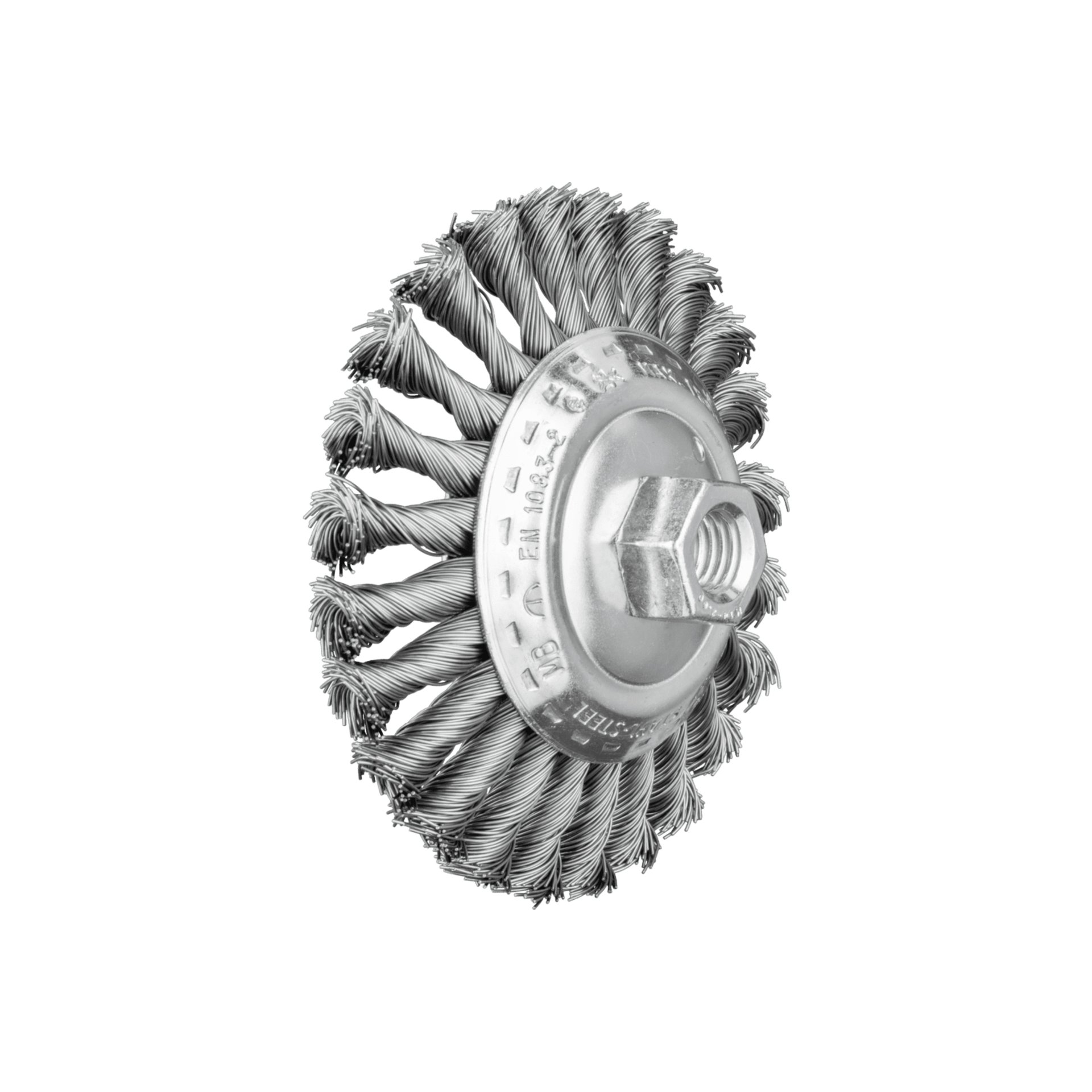 PFERD TOOLS Kegelbürste gezopft KBG Ø 115x15 mm M14 Stahl-Draht-Ø 0,50mm Winkelschleifer Produktbild img1 L