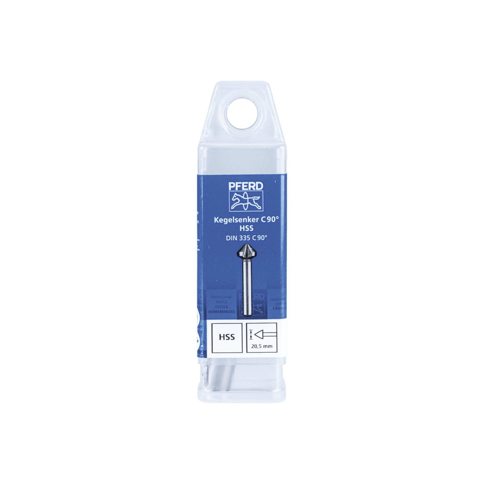 PFERD TOOLS HSS Kegel-und Entgratsenker 90° Ø 20,5 mm Schaft-Ø 10mm DIN 335 C Produktbild img2 L