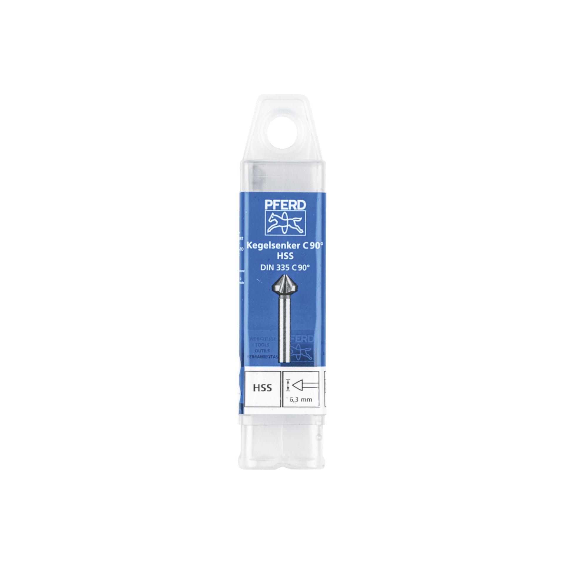 PFERD TOOLS HSS Kegel-und Entgratsenker 90° Ø 6,3 mm Schaft-Ø 5 mm DIN 335 C Produktbild img2 L