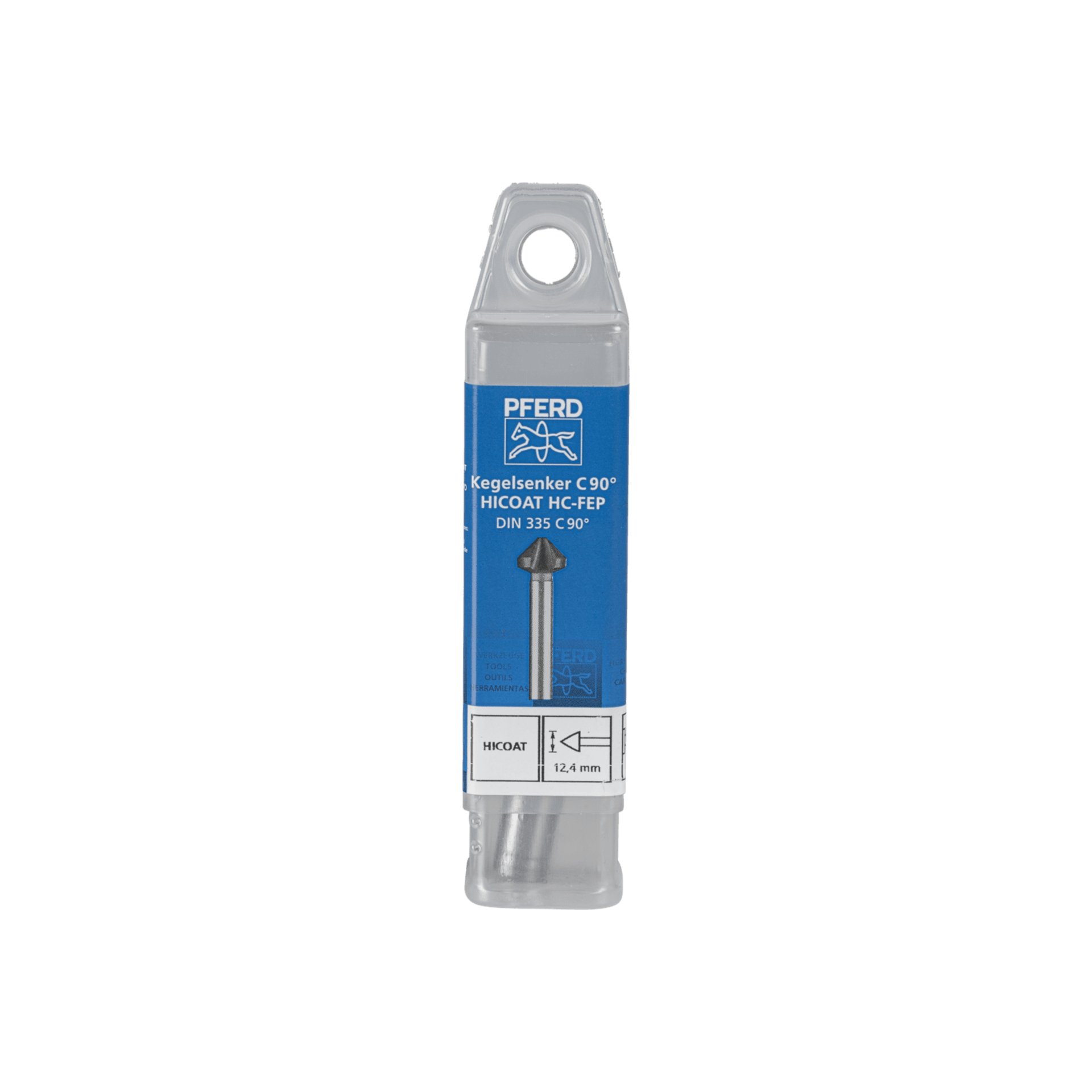 PFERD TOOLS HSS Kegel-und Entgratsenker 90° Ø 12,4 mm Schaft-Ø 8 mm DIN 335 C HICOAT beschichtet Produktbild img2 L