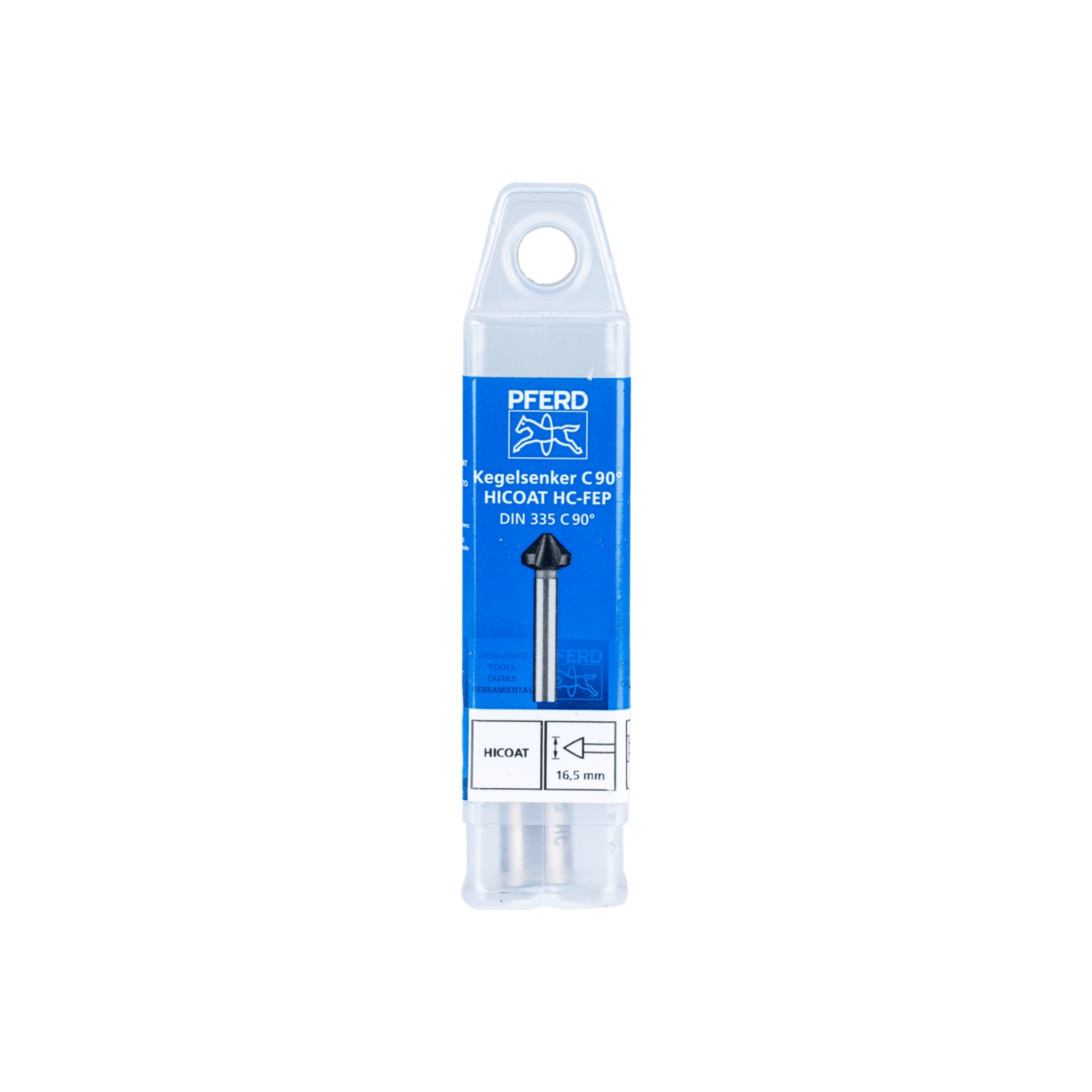 PFERD TOOLS HSS Kegel-und Entgratsenker 90° Ø 16,5 mm Schaft-Ø 10mm DIN 335 C HICOAT beschichtet Produktbild img2 L