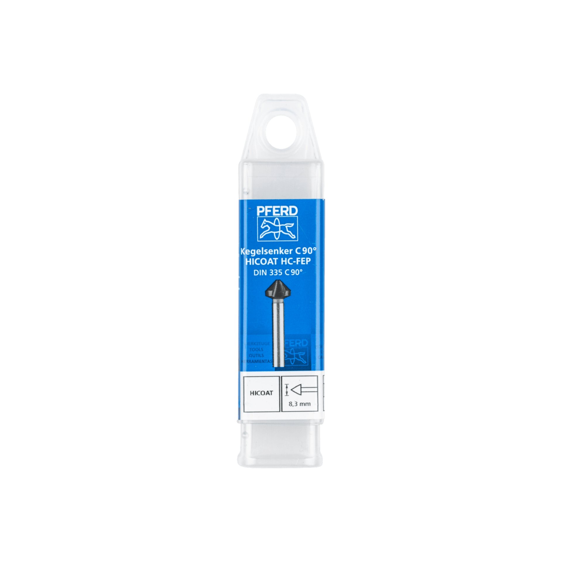 PFERD TOOLS HSS Kegel-und Entgratsenker 90° Ø 8,3 mm Schaft-Ø 6 mm DIN 335 C HICOAT beschichtet Produktbild img2 L