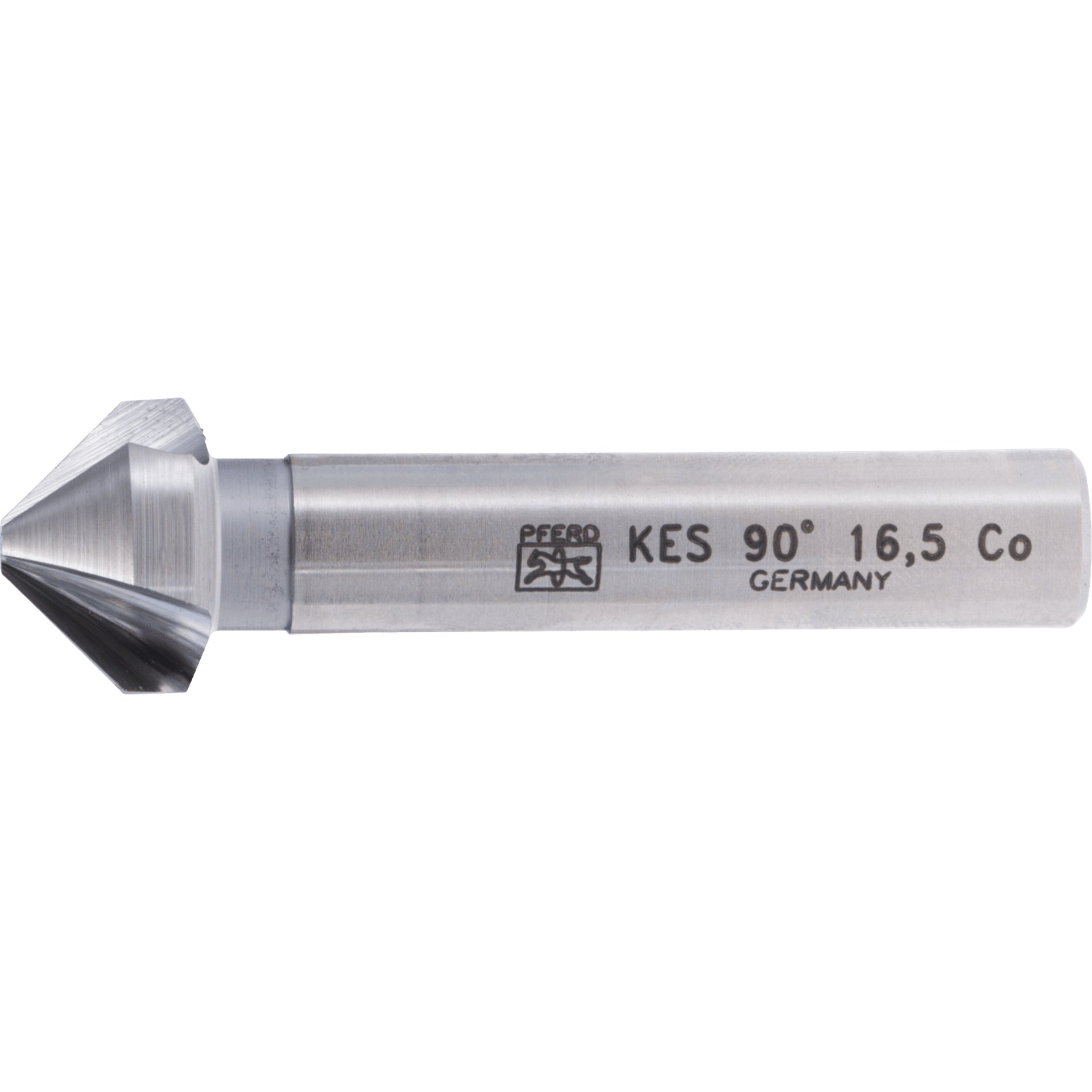PFERD TOOLS HSSE Co5 Kegel-und Entgratsenker 90° Ø 16,5 mm Schaft-Ø 10mm DIN 335 C Produktbild img1 L