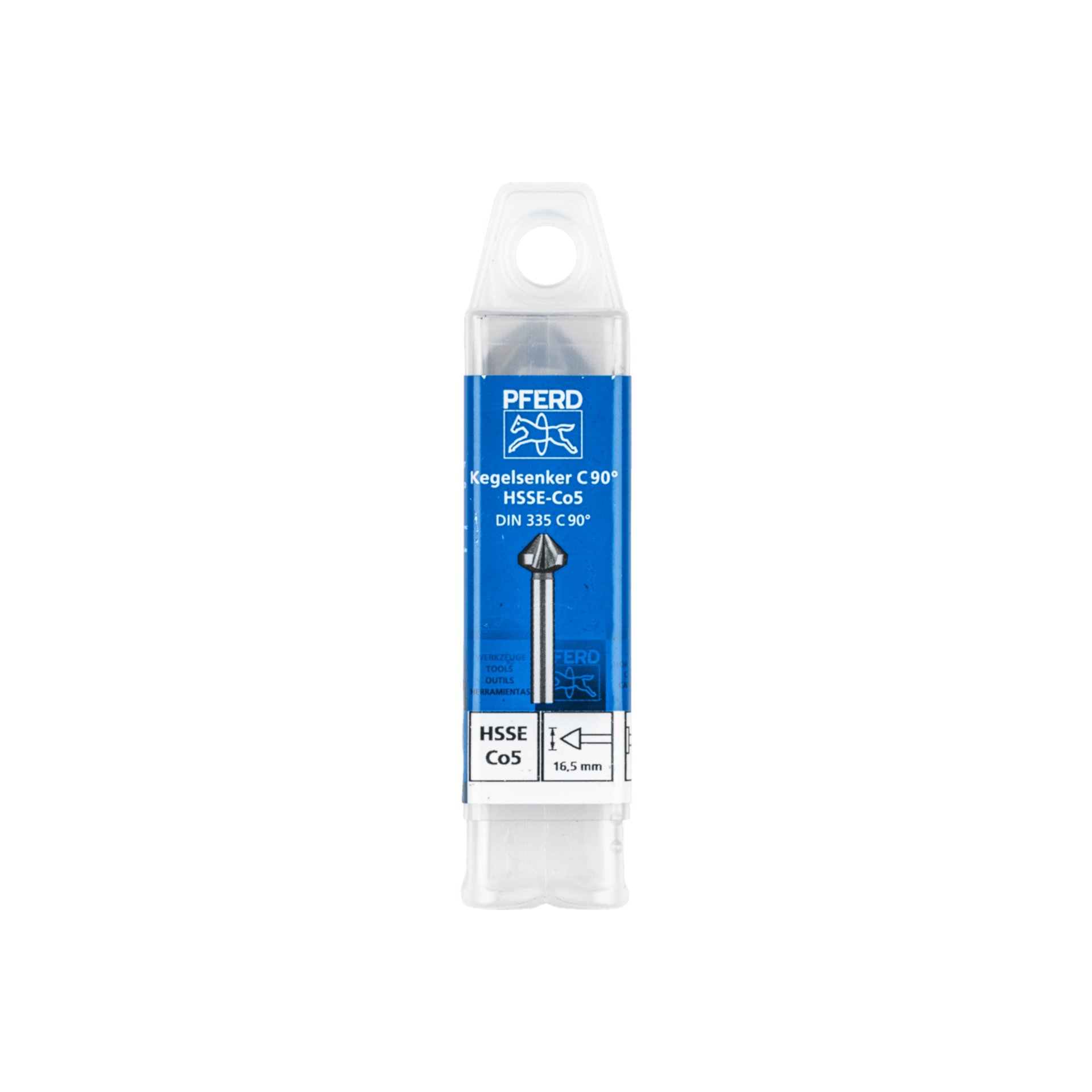 PFERD TOOLS HSSE Co5 Kegel-und Entgratsenker 90° Ø 16,5 mm Schaft-Ø 10mm DIN 335 C Produktbild img2 L