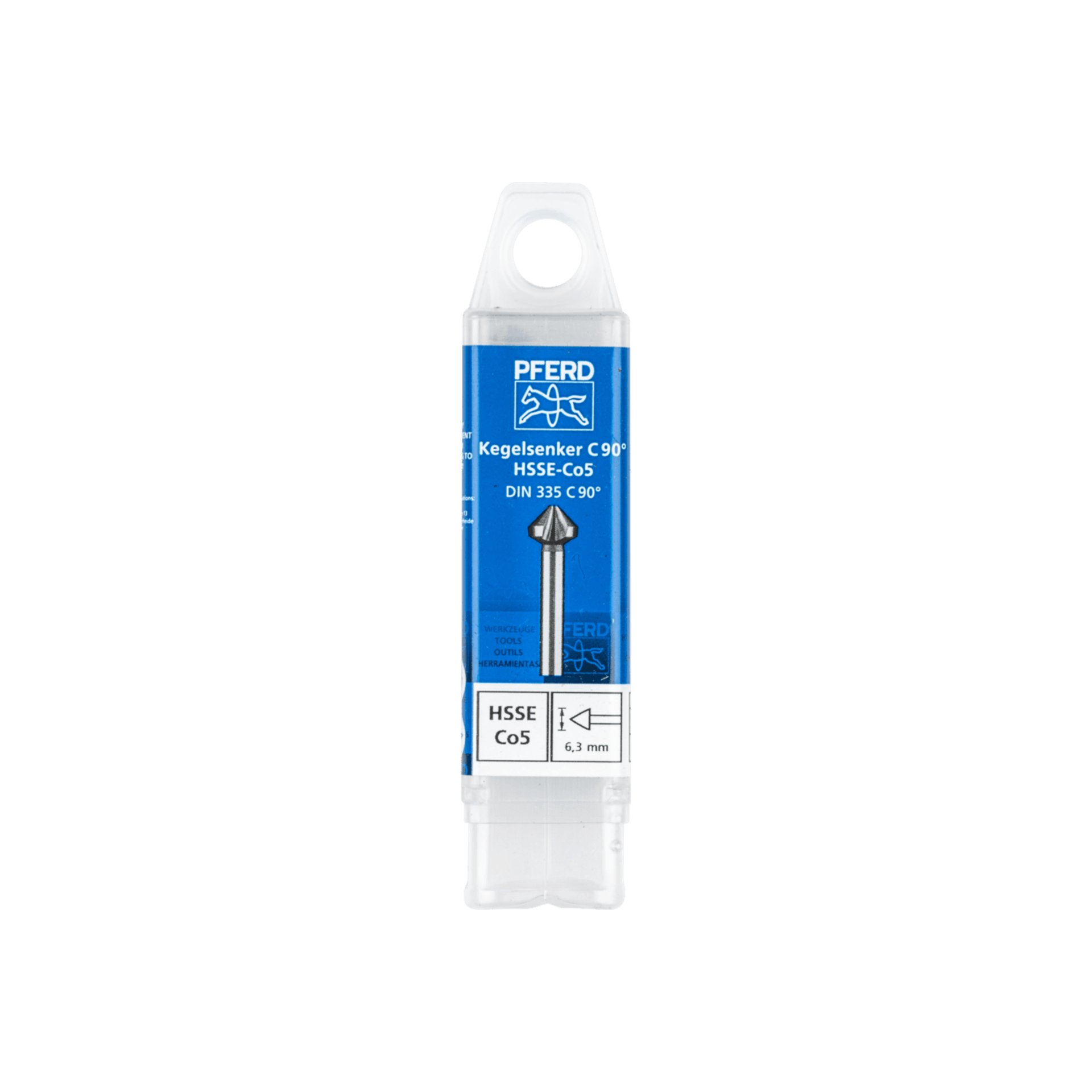 PFERD TOOLS HSSE Co5 Kegel-und Entgratsenker 90° Ø 6,3 mm Schaft-Ø 5 mm DIN 335 C Produktbild img2 L